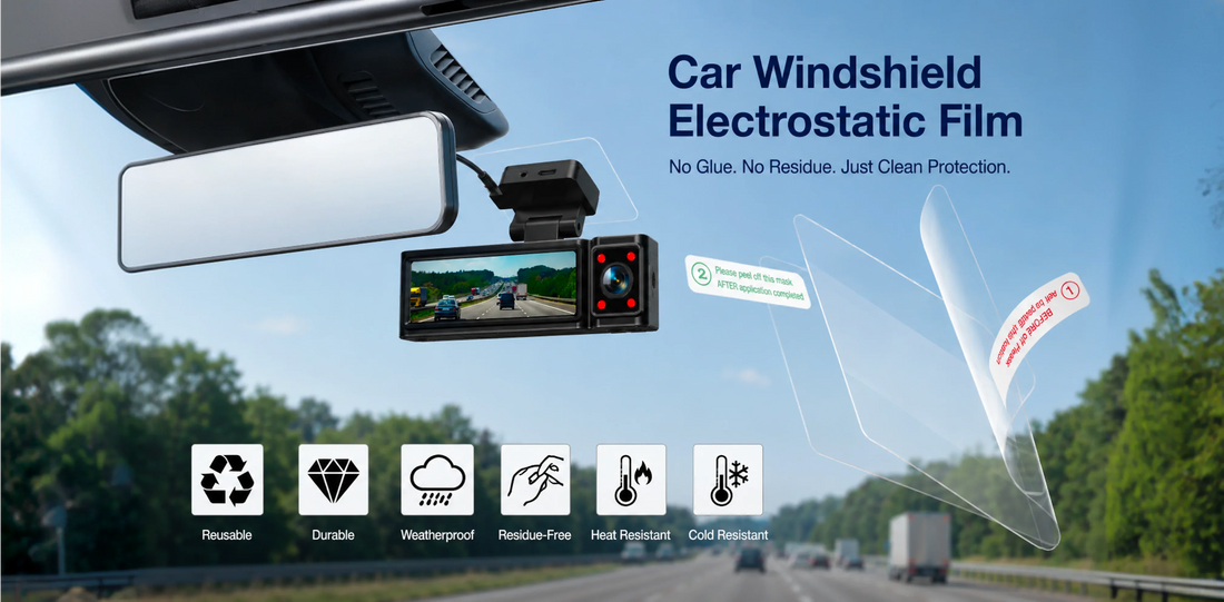 What Is an Electrostatic Sticker for a Dash Cam? (And Why It Matters)