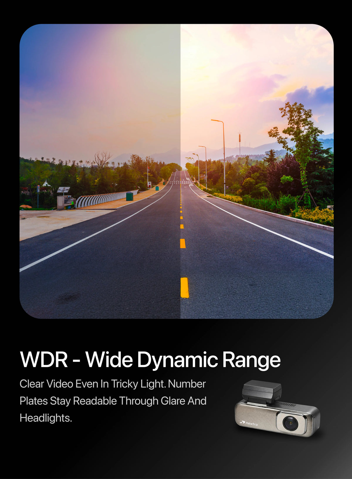 Nextro Dashcam X300 - SoloView, including Hardware kit