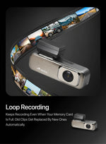 Nextro Dashcam X600 - DualVision, including Hardware kit