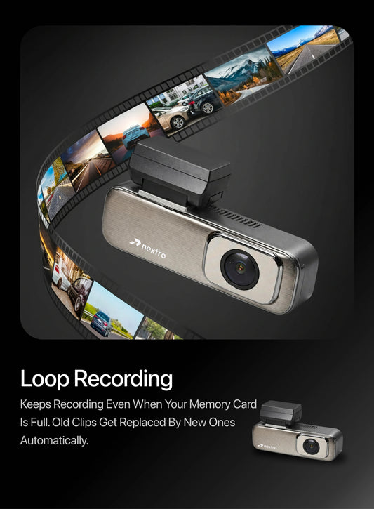Nextro Dashcam X600 - DualVision, including Hardware kit