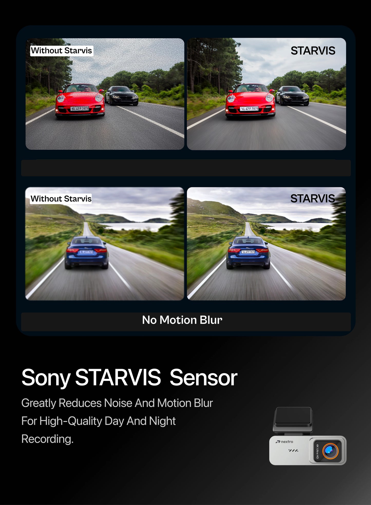 Nextro Dashcam X700 - DualVision Plus