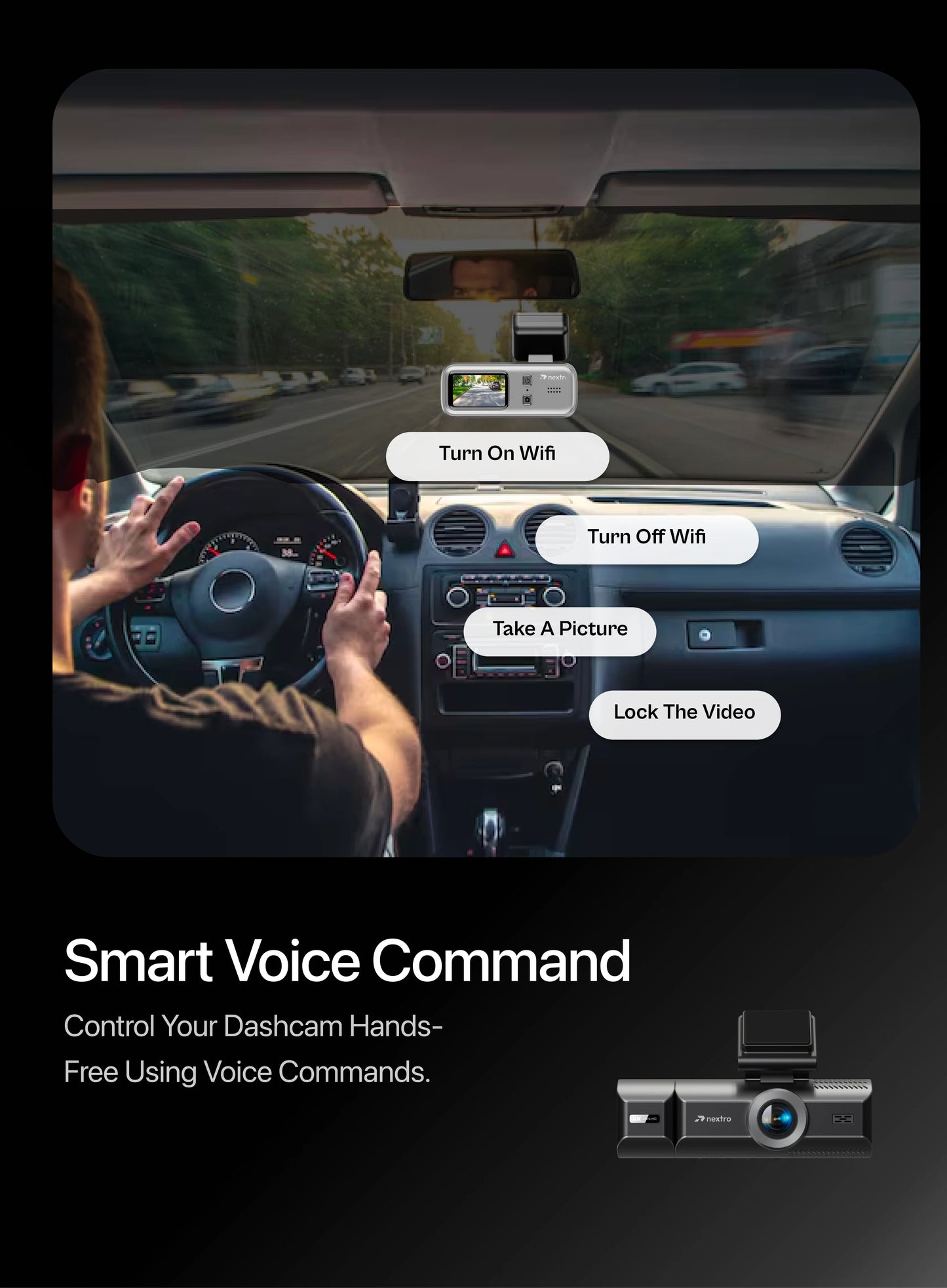 Nextro Dashcam X900 – TriVision