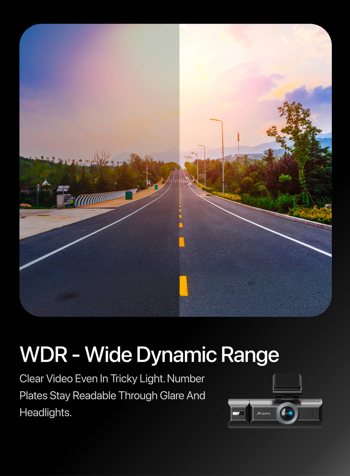 Nextro Dashcam X900 – TriVision