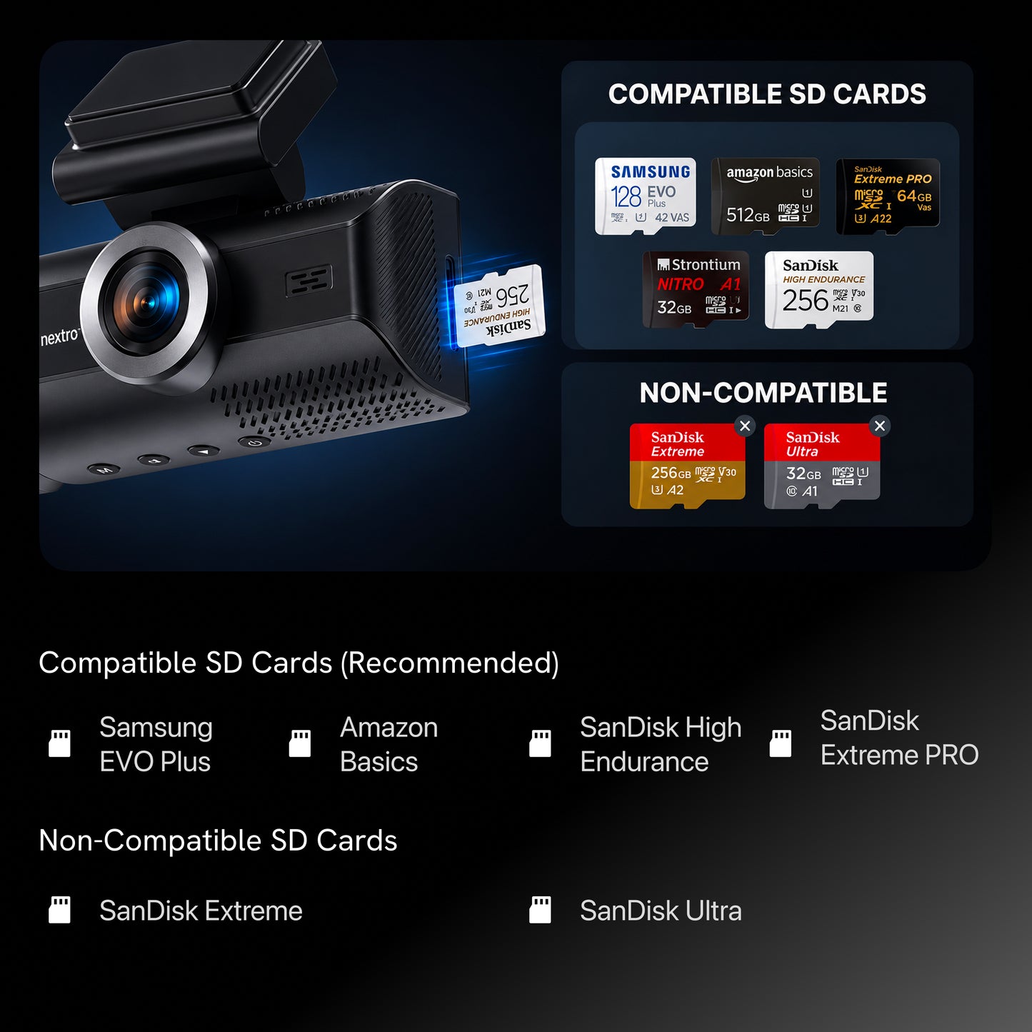 Nextro Dashcam X900 – TriVision