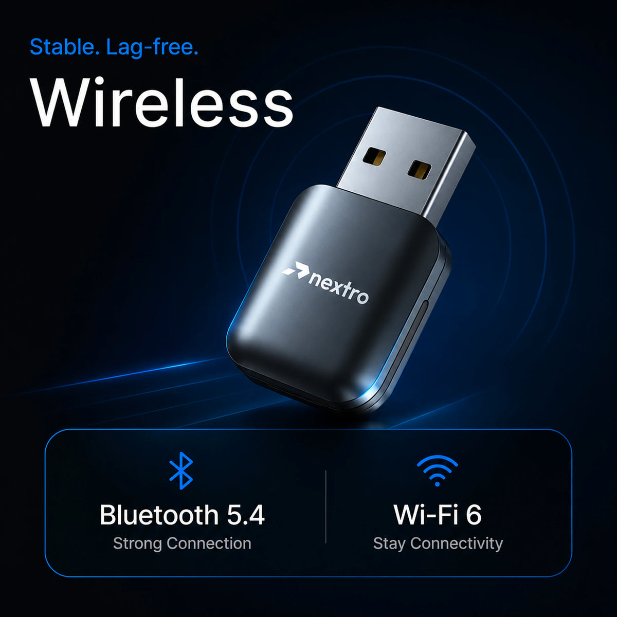 Nextro N50 – 2 in 1 Wireless Adapter for CarPlay & Android Auto