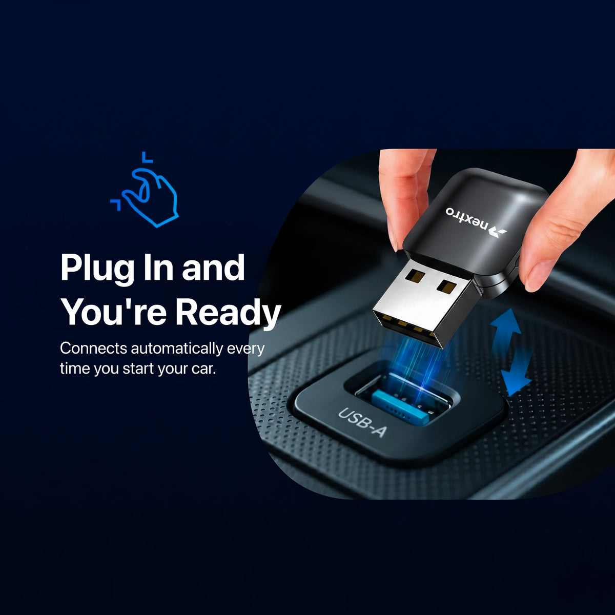 Nextro N50 – 2 in 1 Wireless Adapter for CarPlay & Android Auto